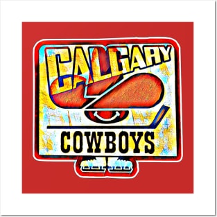 Calgary Cowboys Hockey Posters and Art